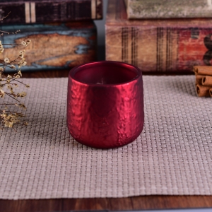 Matte colorful coating ceramic candle jars wholesale