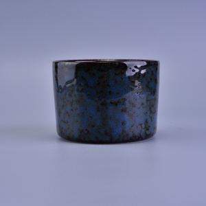 Transmutation glazed ceramic candle jar pakyawan