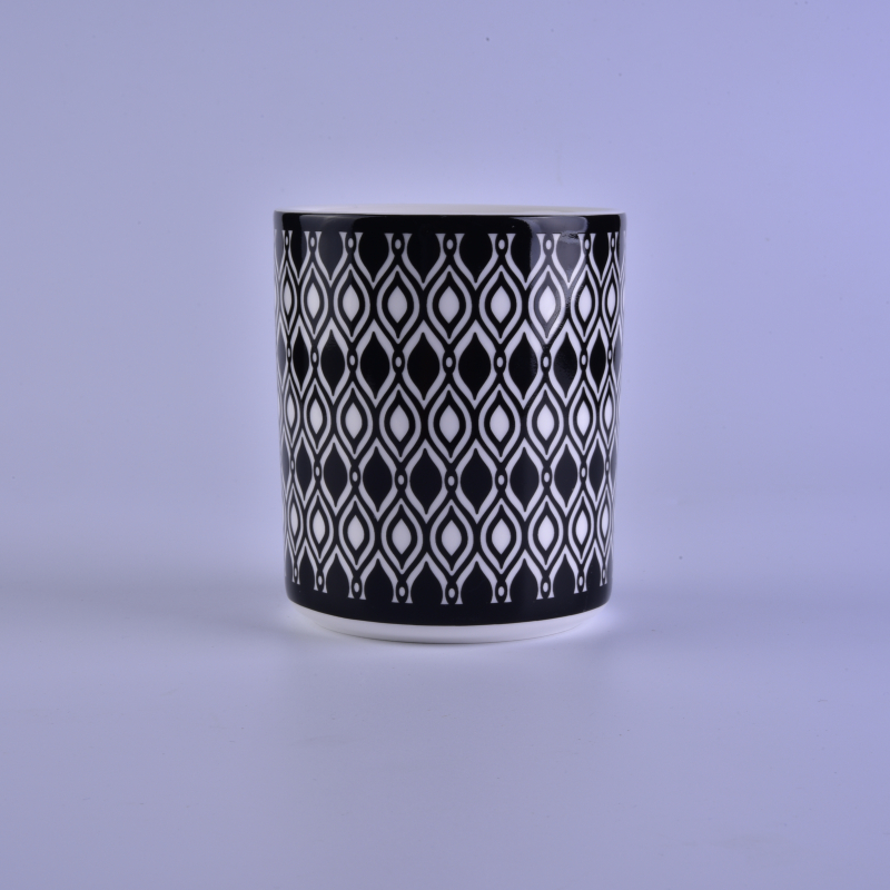 Decal printing votive ceramic candle holder Decal printing votive ceramic candle holder