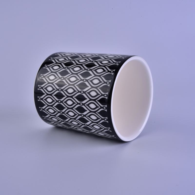 Decal printing votive ceramic candle holder Decal printing votive ceramic candle holder