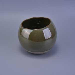 malaking bilog na ceramic candle jar
