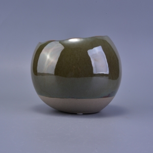 malaking bilog na ceramic candle jar