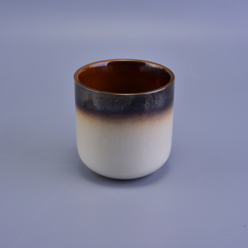 Round bottome home deco ceramic candle holder
