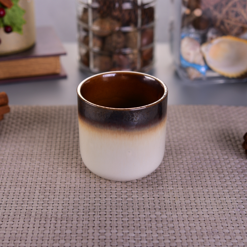 Round bottome home deco ceramic candle holder