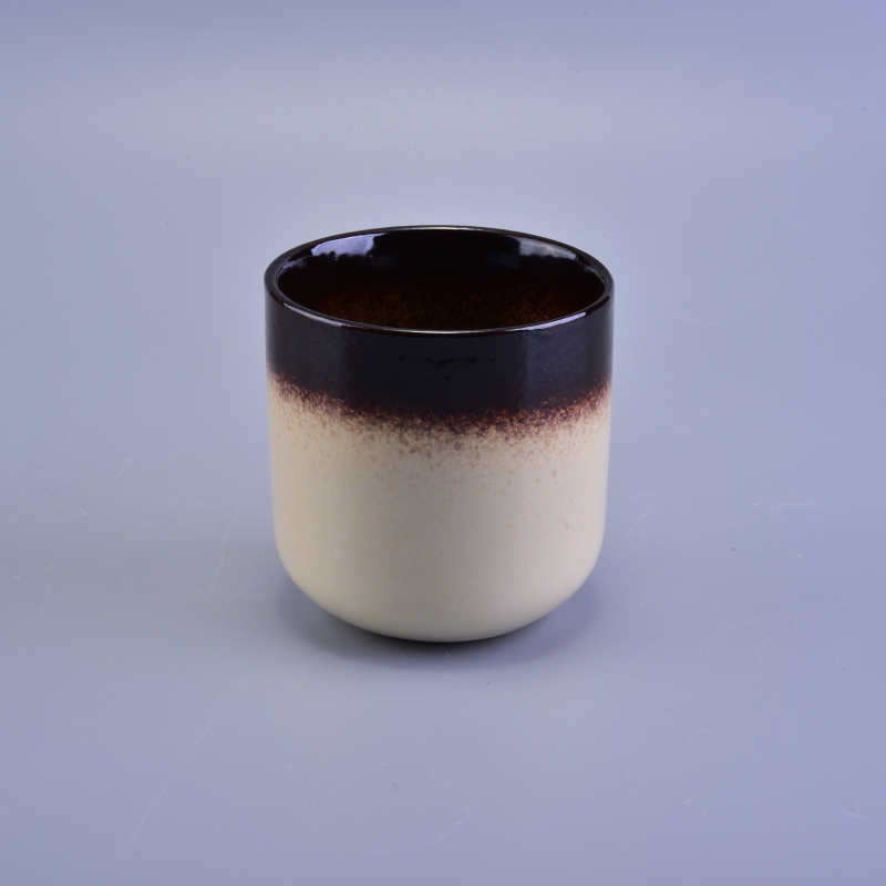Wholesales Brown Ceramic Candle Jars