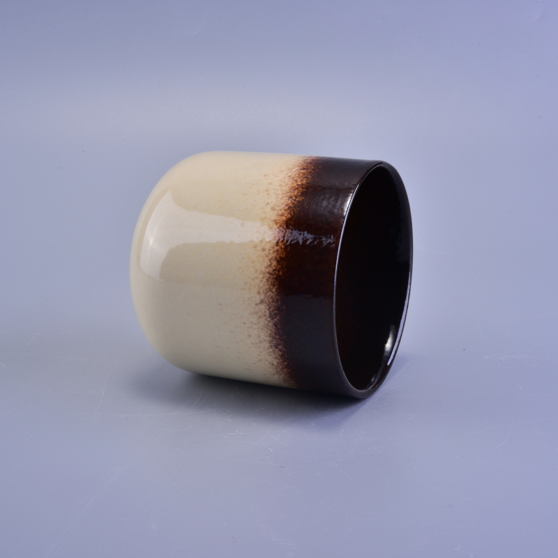 Wholesales Brown Ceramic Candle Jars