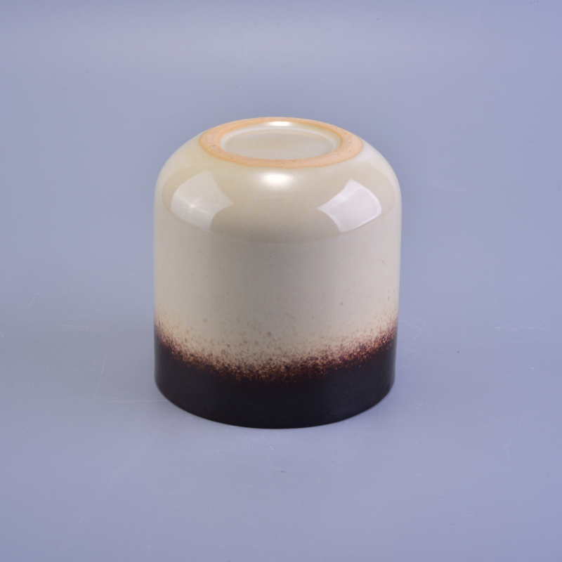 Wholesales Brown Ceramic Candle Jars