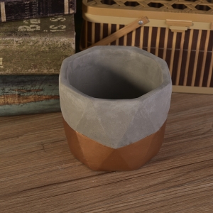 wedding cement candle holder decoration