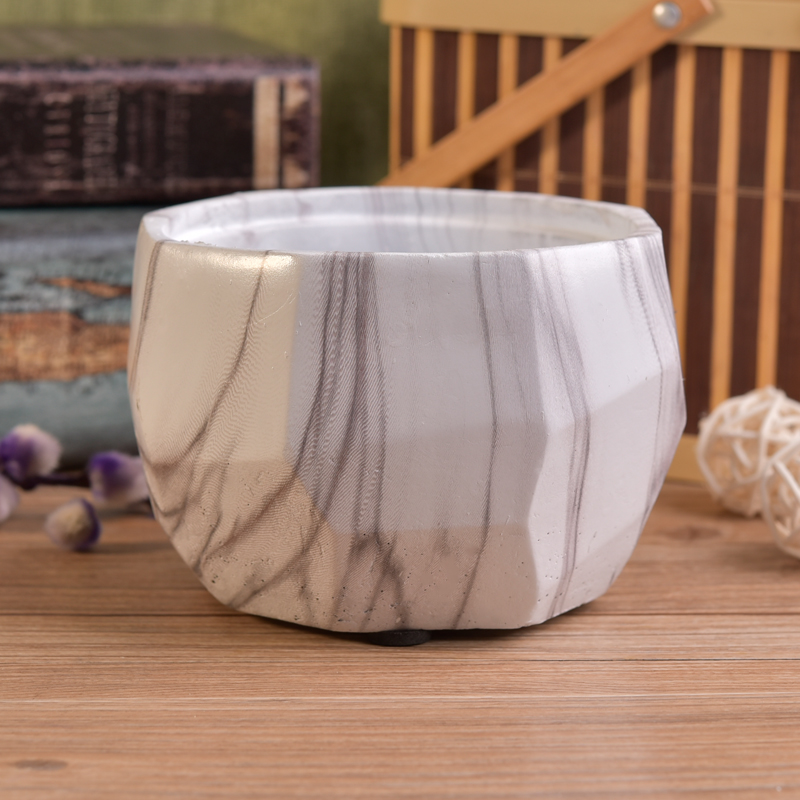 Beautiful marble effect cement candle making jars Beautiful marble effect cement candle making jars