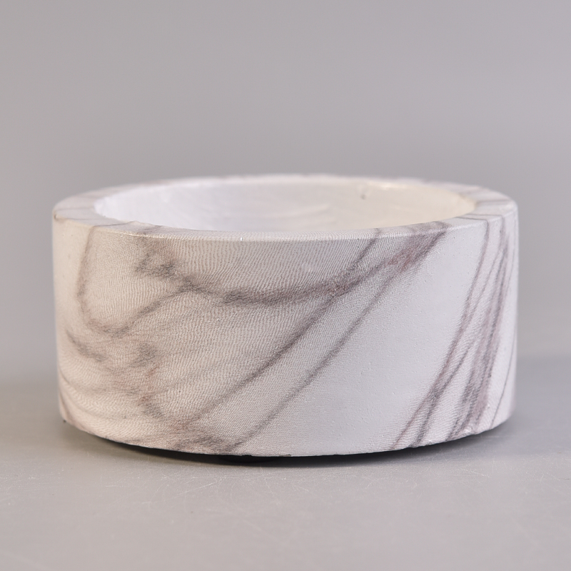 marble pattern cement candle holder decoration marble pattern cement candle holder decoration