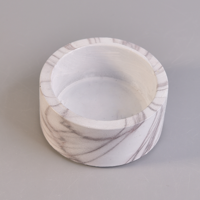 marble pattern cement candle holder decoration marble pattern cement candle holder decoration