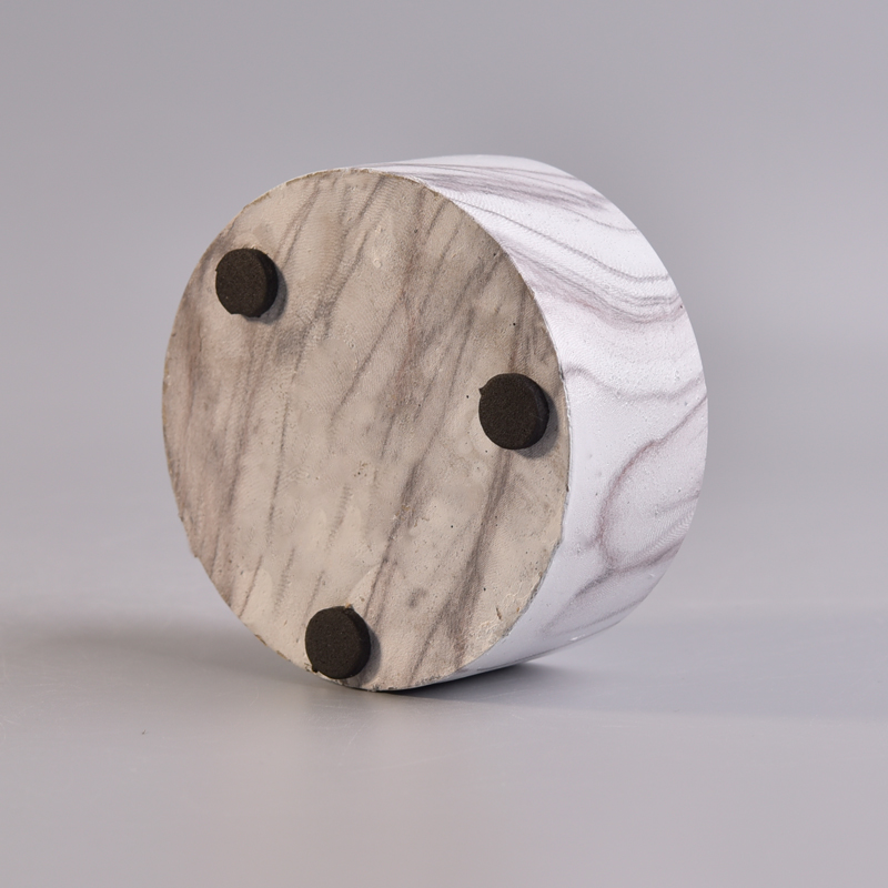 marble pattern cement candle holder decoration marble pattern cement candle holder decoration