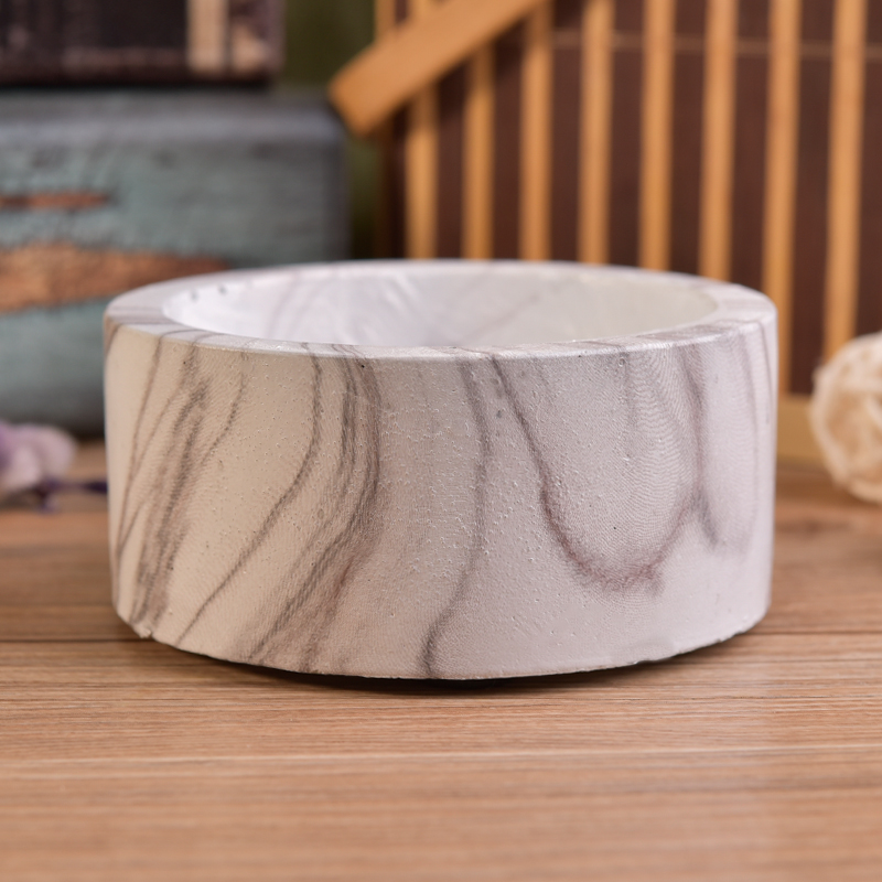 marble pattern cement candle holder decoration marble pattern cement candle holder decoration