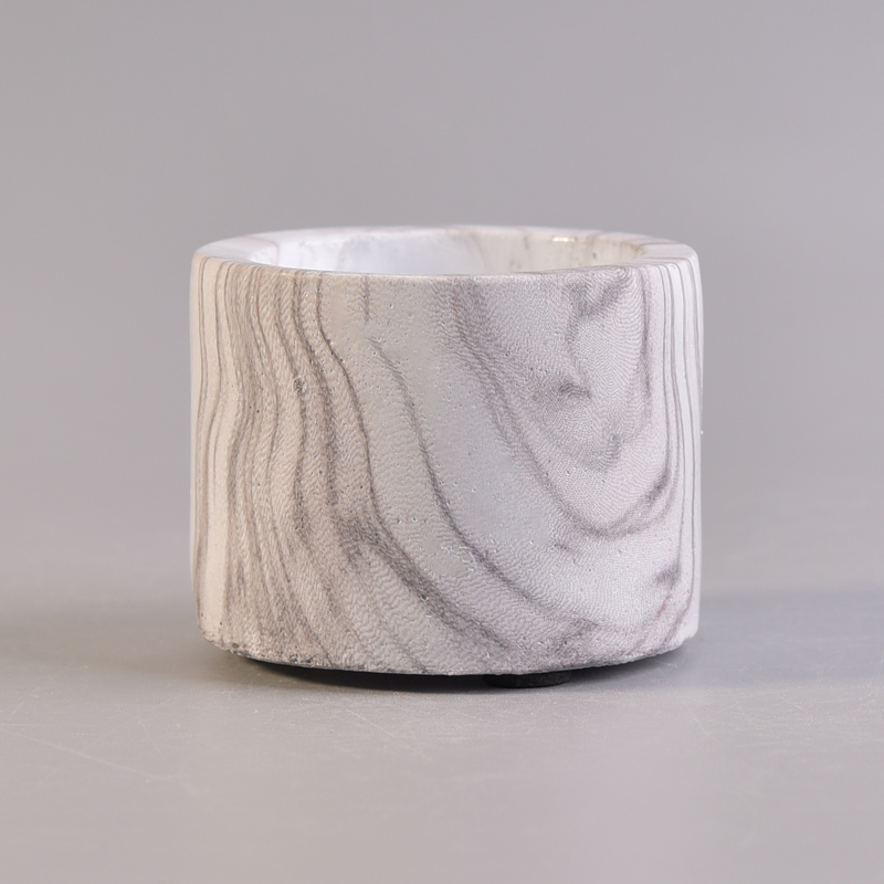 wooden effect concrete candle holder wooden effect concrete candle holder