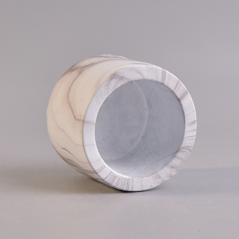 wooden effect concrete candle holder wooden effect concrete candle holder