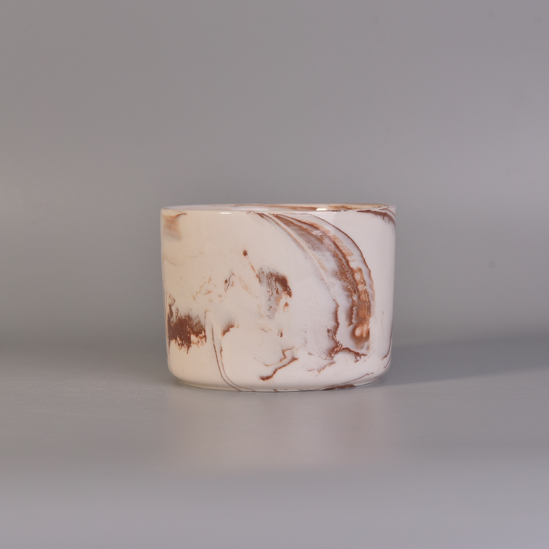 stock marble effect ceramic candle jars