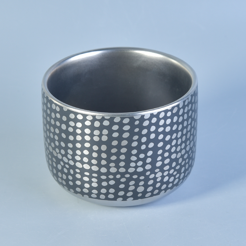 electroplating ceramic candle jar