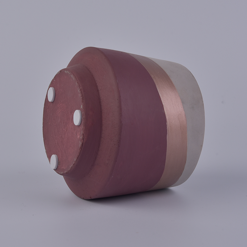 400ml Custom color painted concrete candle holder wholesale 400ml Custom color painted concrete candle holder wholesale