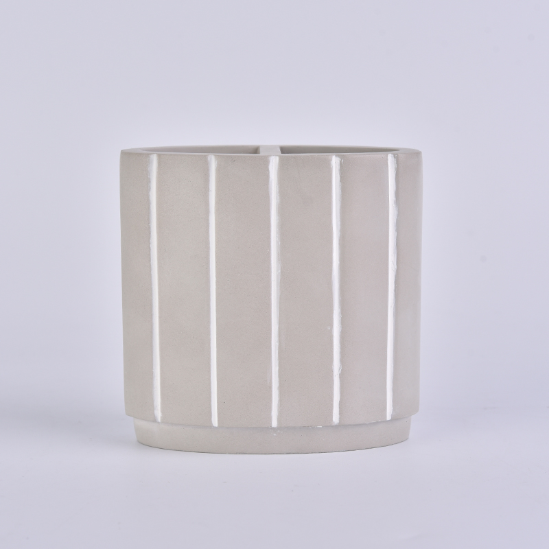 concrete brush pot for toothpaste or toothbrush
