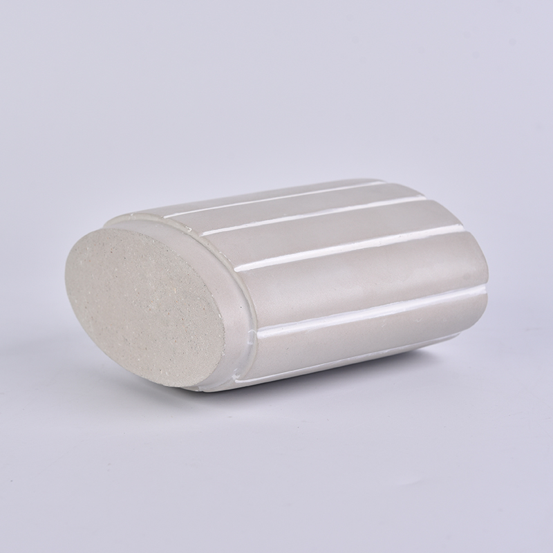 concrete brush pot for toothpaste or toothbrush