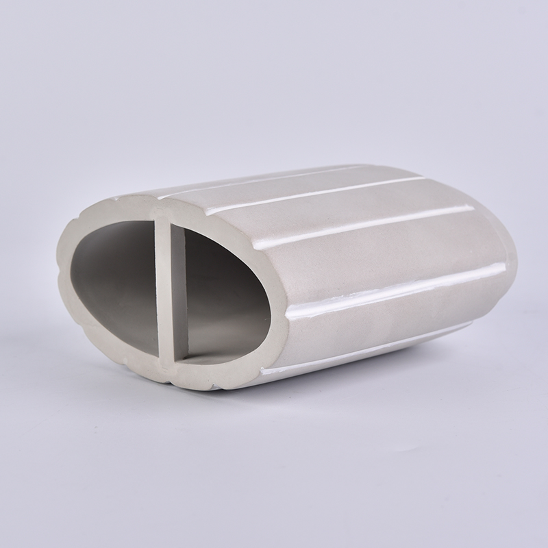 concrete brush pot for toothpaste or toothbrush