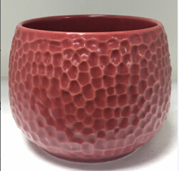 ball shaped dot debossed ceramic candle containers wholesale