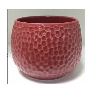 ball shaped dot debossed ceramic candle containers wholesale