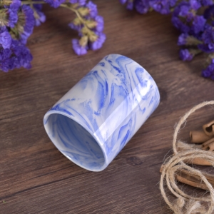 home deco 5 oz  marble ceramic candle holders