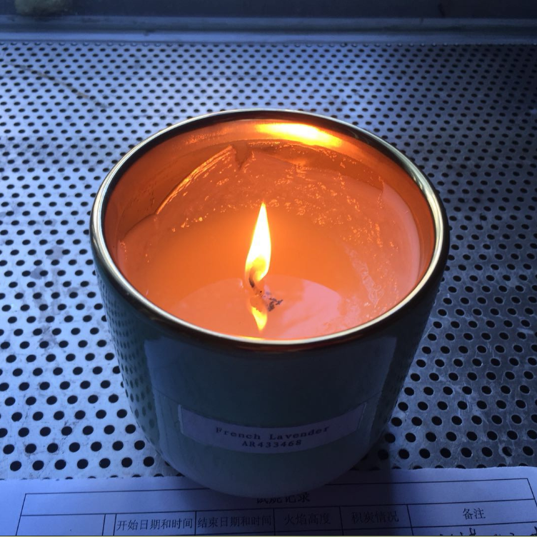 gradient color glazed ceramic candle jars