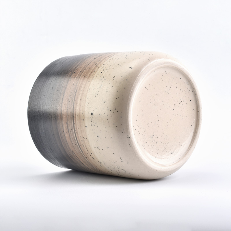new decoration iridescence ceramic candle jar