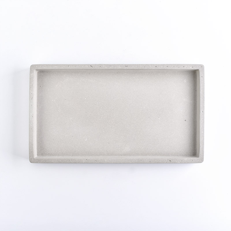 large concrete tray for bathware, for dinnerware