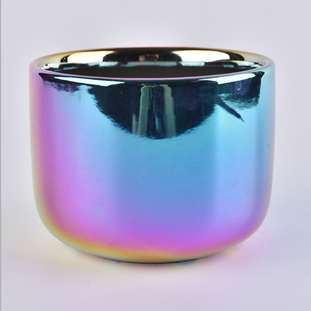 15oz multi color ceramic jar