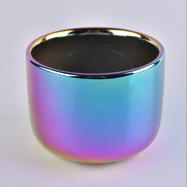 15oz multi color ceramic jar