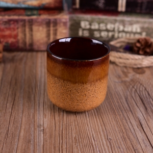 transmutation glaze ceramic candle container