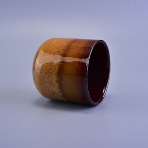 transmutation glaze ceramic candle container