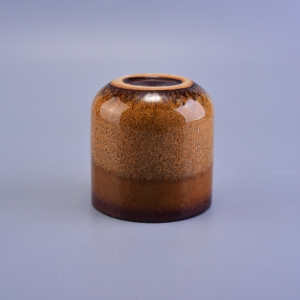 transmutation glaze ceramic candle container