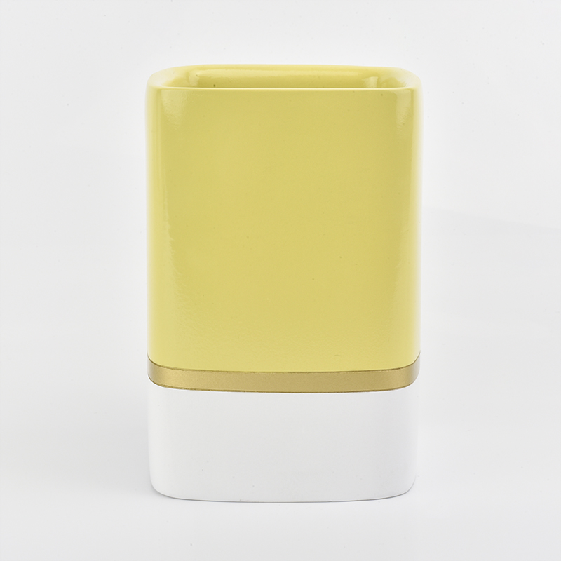 square concrete candle jars 