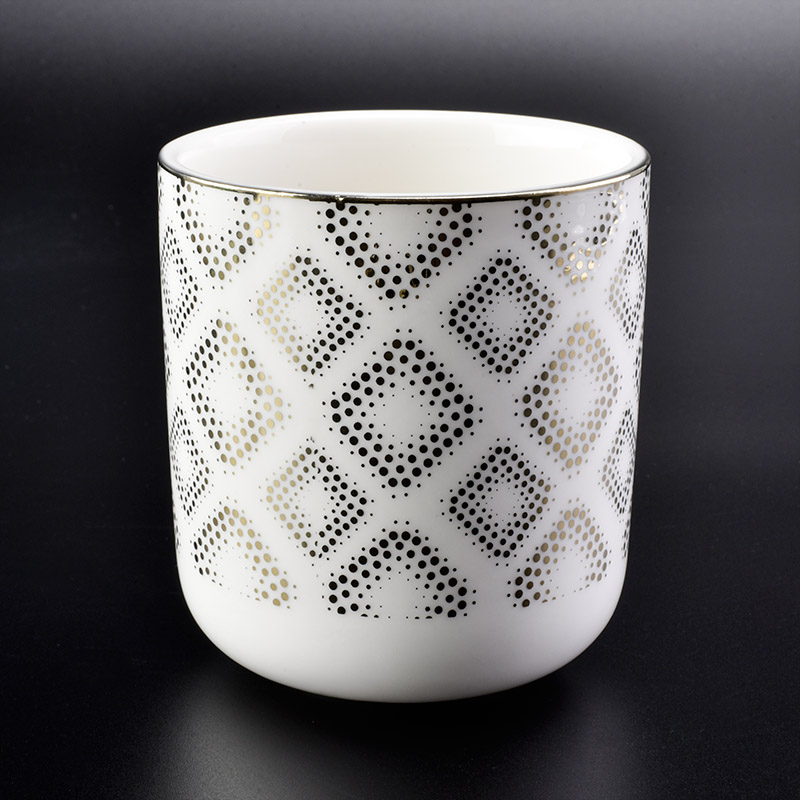 round bottom ceramic candle jar