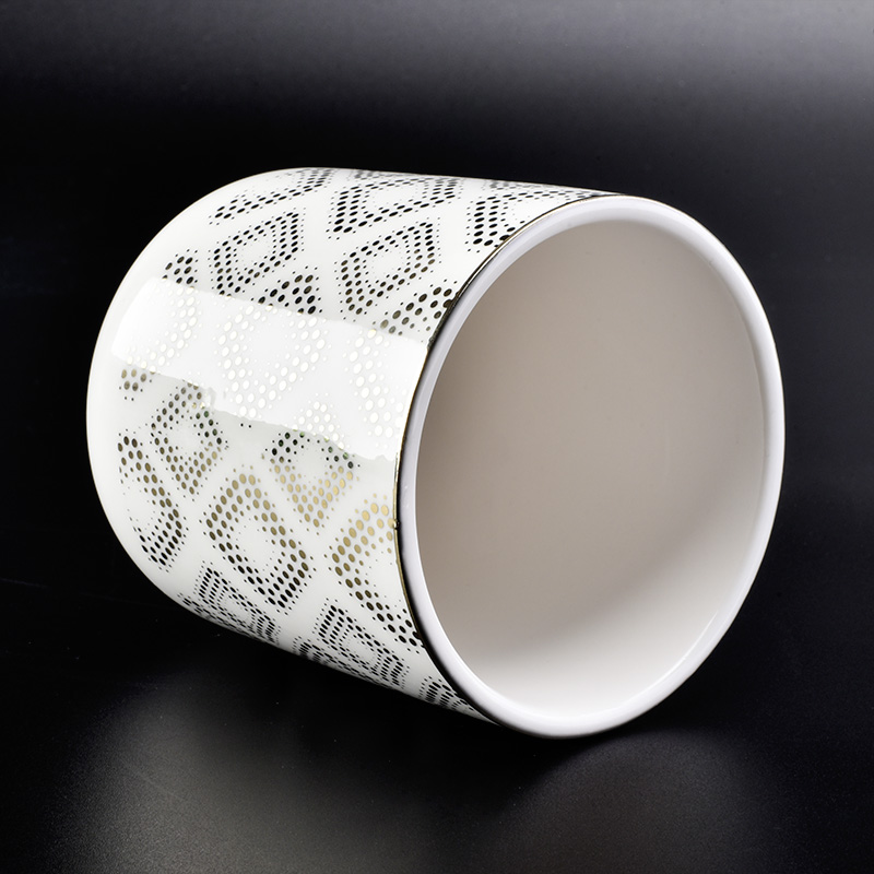 round bottom ceramic candle jar