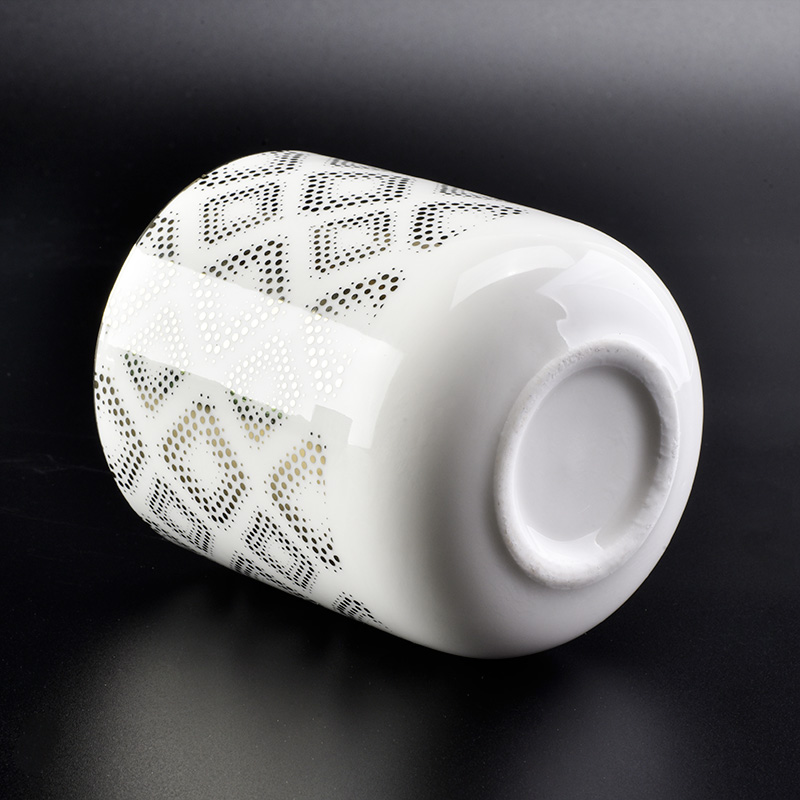 round bottom ceramic candle jar