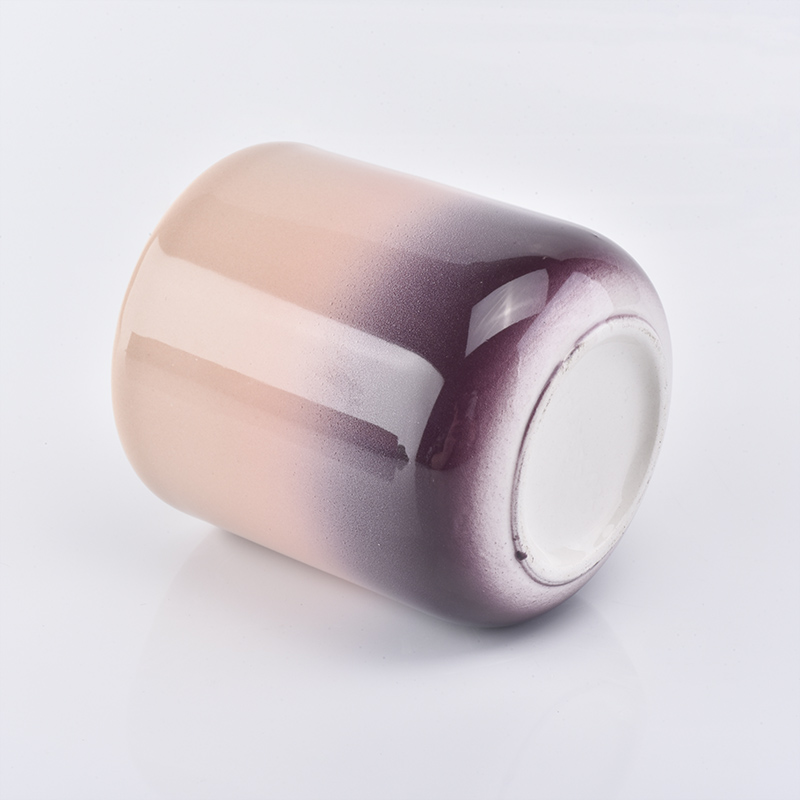 curved bottom pink glazed ceramic jar for candle making curved bottom pink glazed ceramic jar for candle making