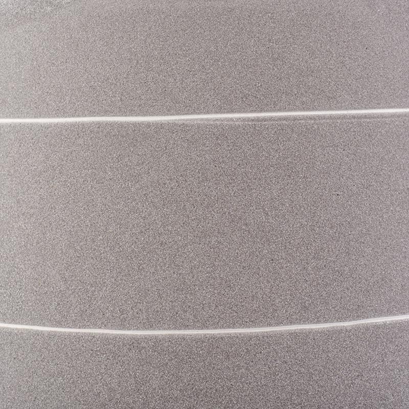 495 ml gray ceramic candle jar