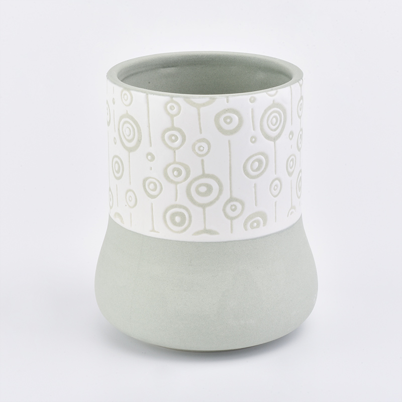 light green ceramic candle holder with white pattern light green ceramic candle holder with white pattern