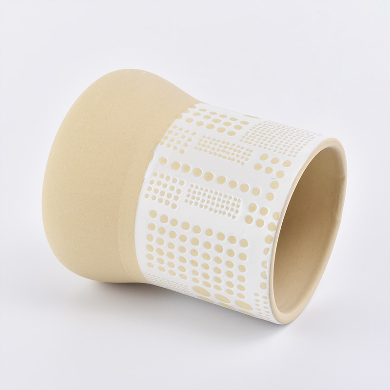 unique design ceramic candle jar