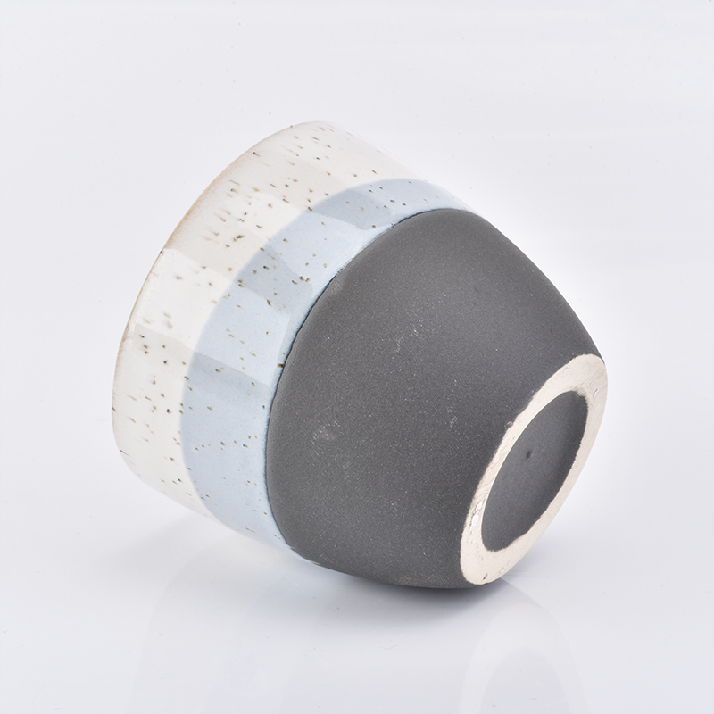 speckled ceramic candle votives