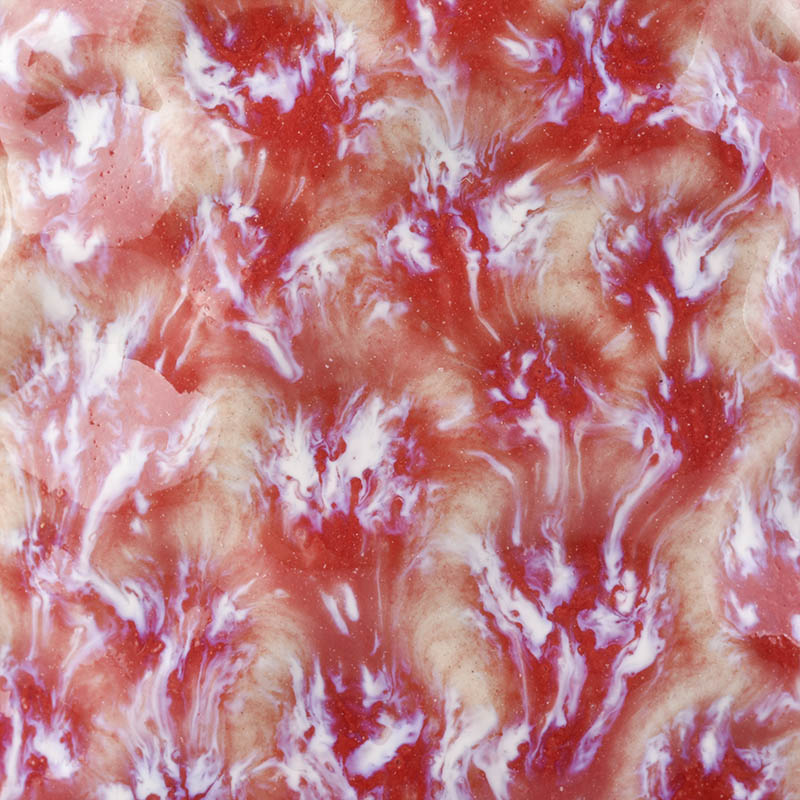 round transmutation glaze red ceramic jar 