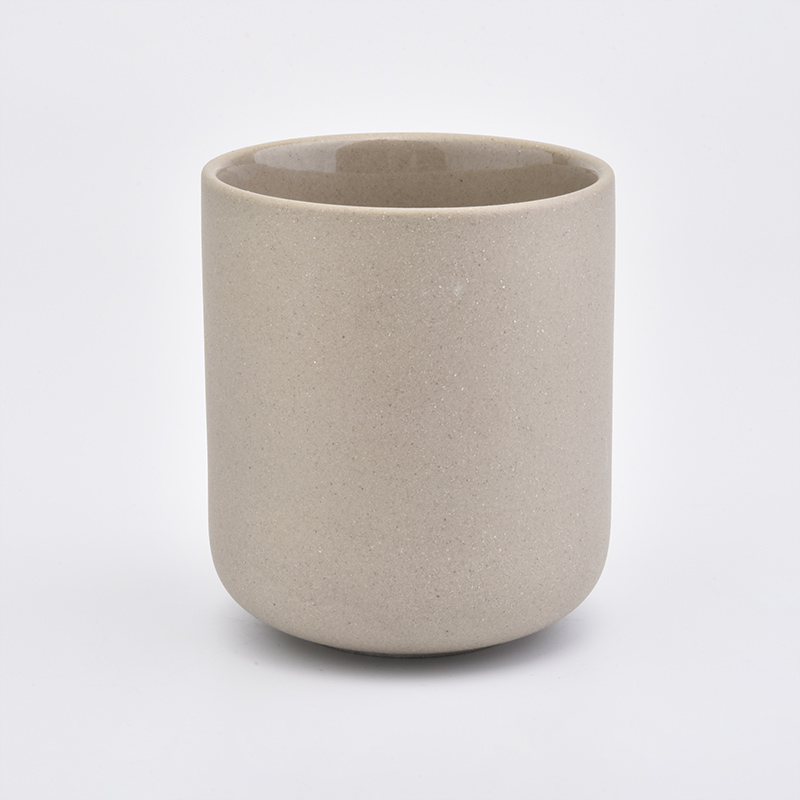 Round shape yellow color ceramic candle jar wholesale Round shape yellow color ceramic candle jar wholesale