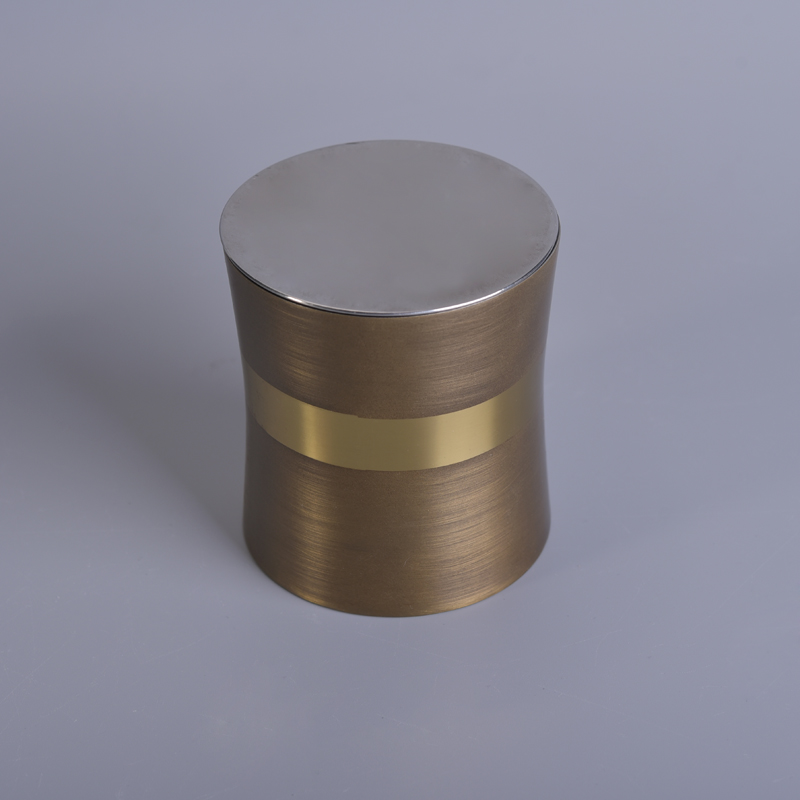 High quality copper plating scented wax stainless steel candle jars