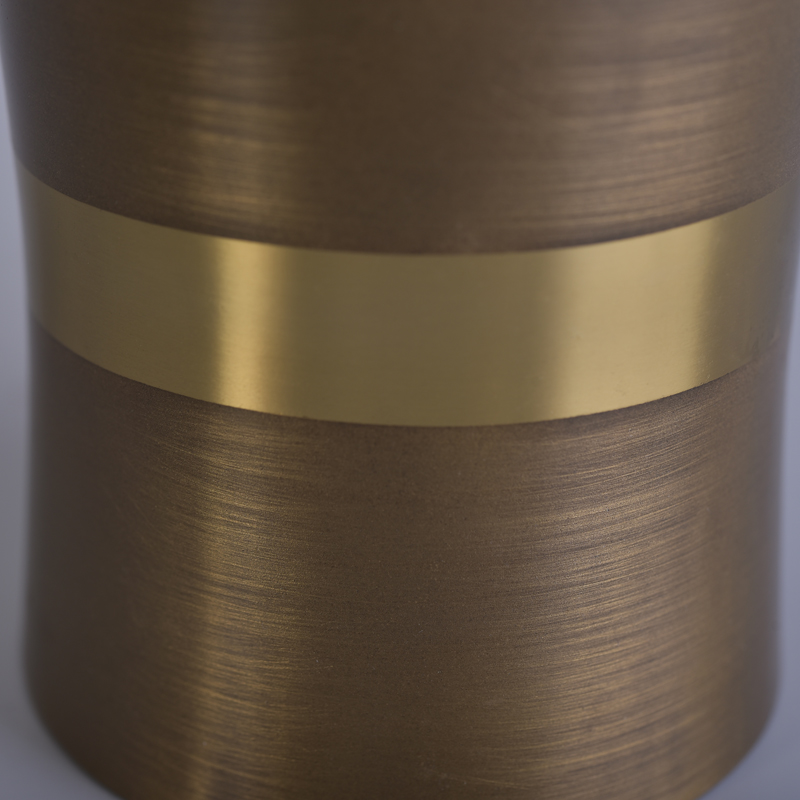 High quality copper plating scented wax stainless steel candle jars