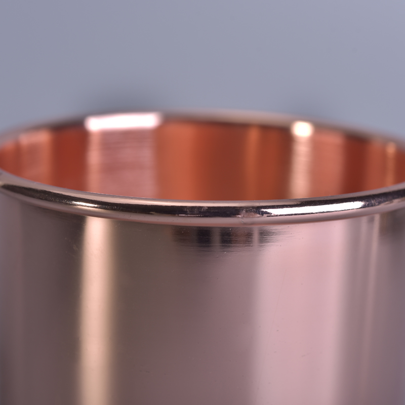 home decor metal copper candle jar